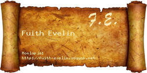 Fuith Evelin névjegykártya